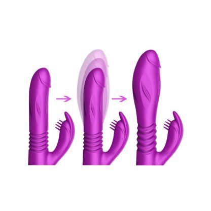 Wibrator Silicone Vibrator USB 10 Function Expander and Thrusting Function 139E508 4