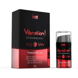 Żel VIBRATION STRAWBERRY 15 ml