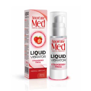 Żel sprej Liquid Vibrator Strawberry 30ml.