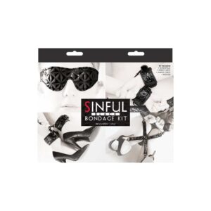 Zestaw SINFUL BONDAGE KIT BLACK