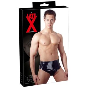 BOKSERKI LATEX BRIEFS WITH PLUG L
