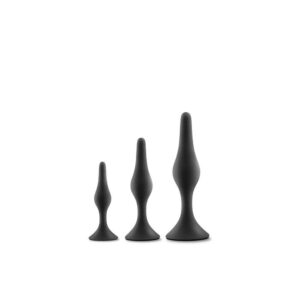 KOREK ANALNY LUXE BEGINNER PLUG KIT  BLACK