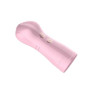 Masturbator Vibrating and Flashing Masturbation Cup USB 7 7 Function  Talk Mode  Pink