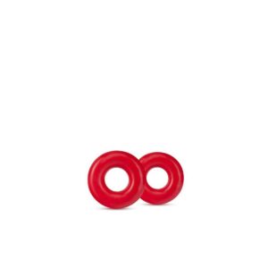 PIERŚCIEŃ STAY HARD DONUT RINGS OVERSIZED RED