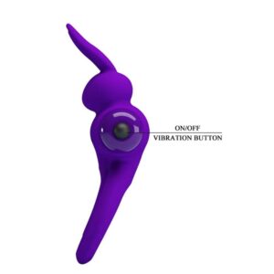 PRETTY LOVE VIBRANT PENIS RING III 10 Functions Purple