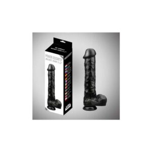 Rocket john black dildo 11 2 inch  28 5 cm