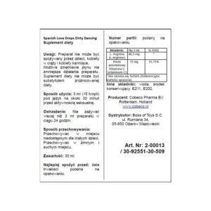 Supl.diety Spanish Love Drops Dirty Dancing 30 ml