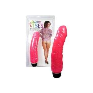 Wibrator JELLY PINK GLITTER VIBRATOR