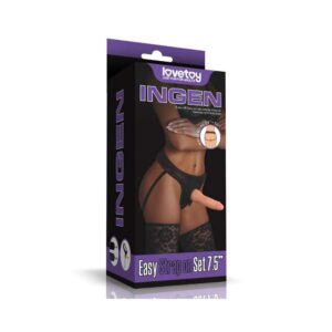 Zestaw Easy Strap on 19 cm Lovetoy