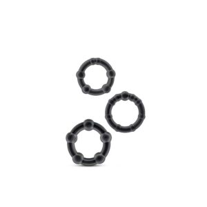 Zestaw STAY HARD BEADED COCKRINGS BLACK