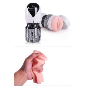 Whiteblack flesh masturbator cup