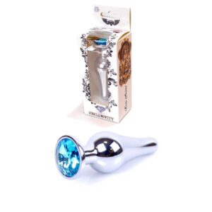 Plug Jewellery Silver BUTT PLUG Light Blue