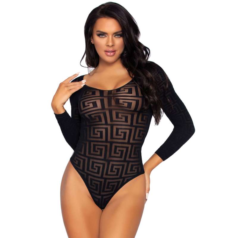 266E135 1 Mosaic Snap Crotch Bodysuit