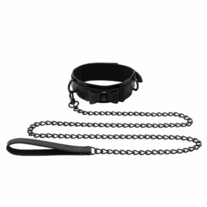 Obroża i smycz  Sportsheets Sincerely Bow Tie Collar Leash