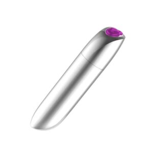 Stymulator Rechargeable Powerful Bullet Vibrator USB 20 Functions Silver