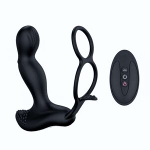 Wibrator Silicone Massager 7 Function and Heating Function Black