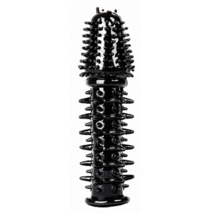 Thrilling Silicone Penis Extension Black