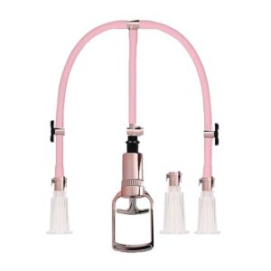 Clitoral Nipple Pump Set Medium Rose Gold