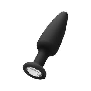 Cone Shaped Diamond Butt Plug Black