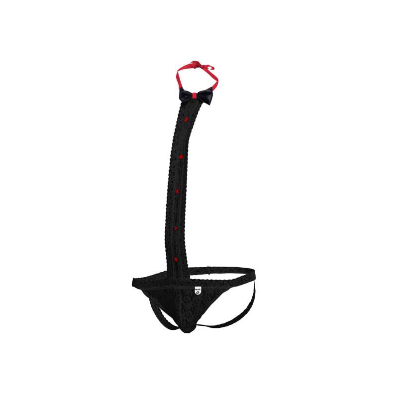 335E590 1 MOB Tuxedo Lace Thong