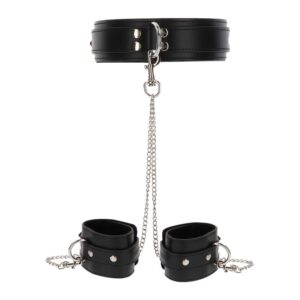Taboom Heavy Collar and Wrist Cuffs Black