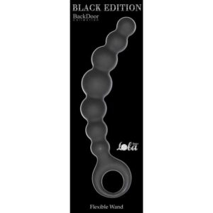 Plug Anal Beads Flexible Wand Black