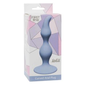 Plug Curved Anal Plug Blue