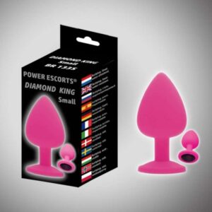 Plug Diamond King Small Butt Plug Pink Pink Stone
