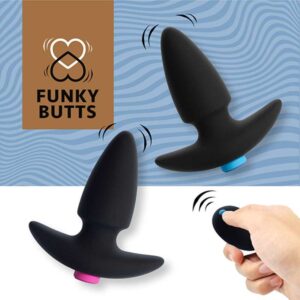 FeelzToys FunkyButts Remote Controlled Butt Plug Set for Couples