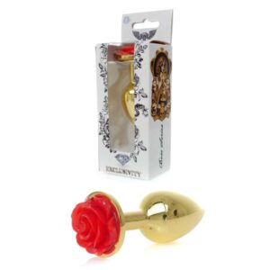 Plug Jewellery Gold PLUG ROSE Red