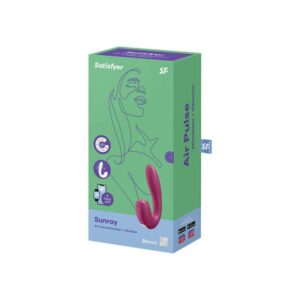 Wibrator z masażerem powietrznym Satisfyer Sunray Berry